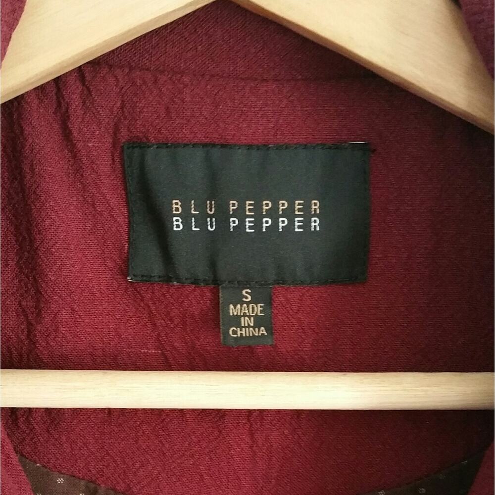 Blu Pepper Aztec Pattern Utility Jacket Size Small - image 6